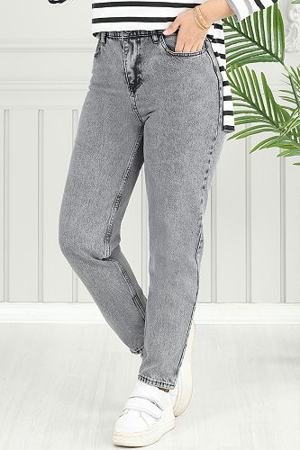 moda selvim Pants 4607DRN1148-M Washed Anthracite - Thumbnail