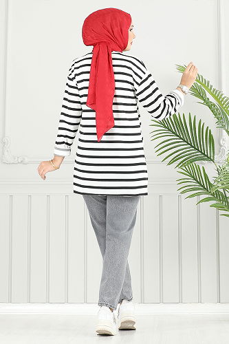 moda selvim بنطلون رمادي فضي 4607DRN1148-M - Thumbnail