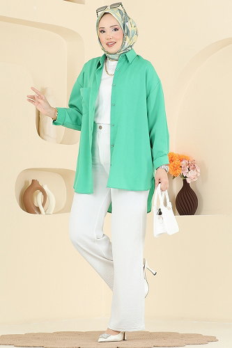moda selvim Pants 5012BM387 Ecru - Thumbnail