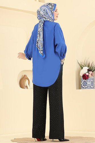 moda selvim Pants 5674ZNNK1102 Black - Thumbnail