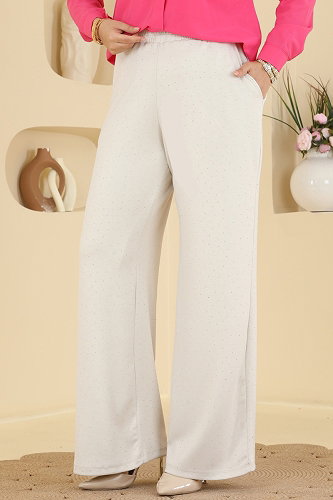 moda selvim Pants 5674ZNNK1102 Stone - Thumbnail