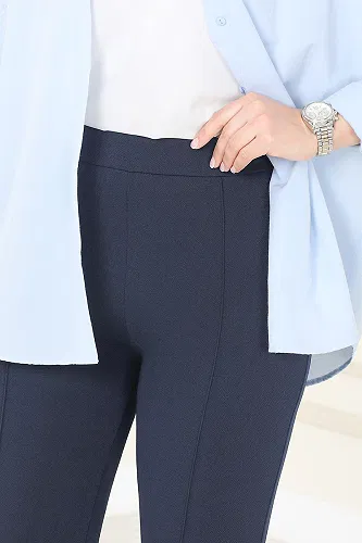 moda selvim Pants 5730AYD574 Navy Blue - Thumbnail