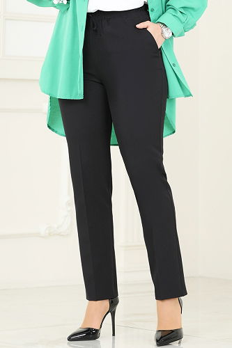 moda selvim Pants 6626YG95 Black - Thumbnail
