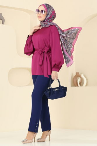 Pants 6627YG95 Navy Blue