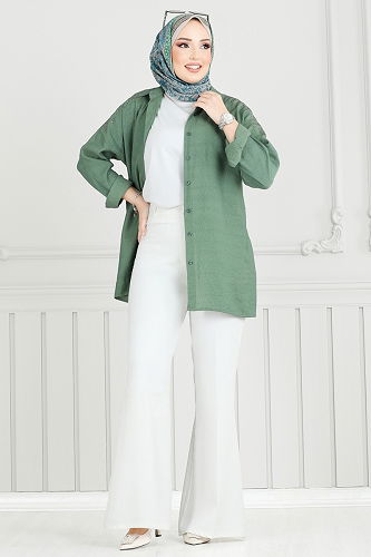 moda selvim Pants 6629YG95 Ecru - Thumbnail