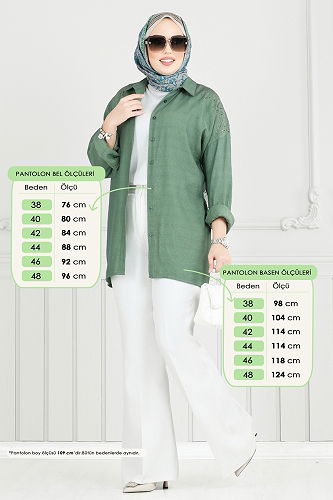 moda selvim بنطلون سكري 6629YG95 - Thumbnail