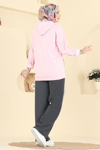 moda selvim Pants 7092TEG847 Anthracite - Thumbnail