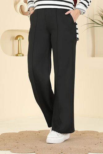 moda selvim Pants 7092TEG847 Black - Thumbnail