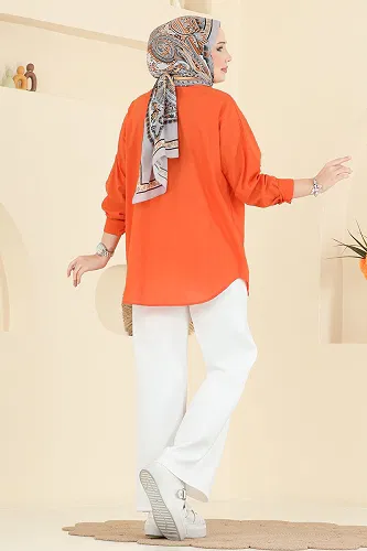 moda selvim Pants 7092TEG847 Ecru - Thumbnail