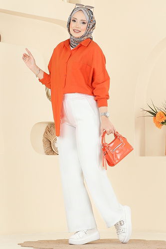 moda selvim بنطلون سكري 7092TEG847 - Thumbnail