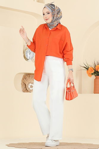 moda selvim بنطلون سكري 7092TEG847 - Thumbnail