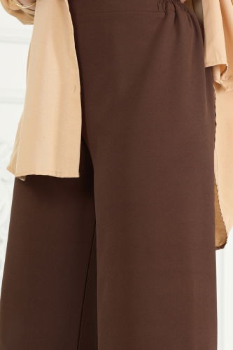 moda selvim Pants 8007TRT545 Brown - Thumbnail