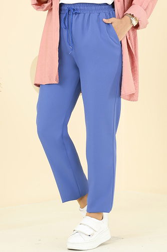 moda selvim Pants 8109AB368 Blue - Thumbnail