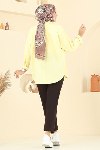 moda selvim بنطلون بني غامق 8109AB368 - Thumbnail