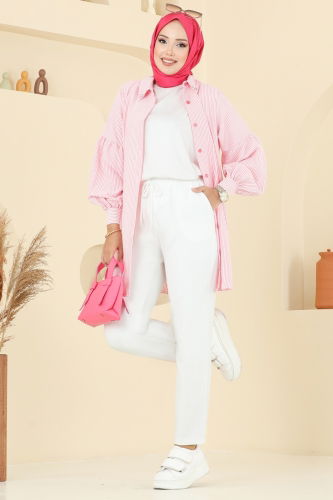 A.B. - Pants 8109AB368 Ecru