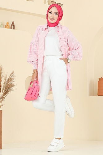 moda selvim بنطلون سكري 8109AB368 - Thumbnail