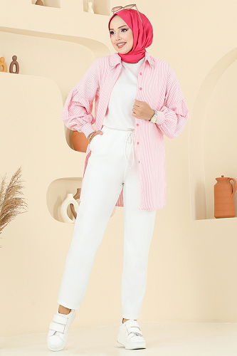 moda selvim بنطلون سكري 8109AB368 - Thumbnail