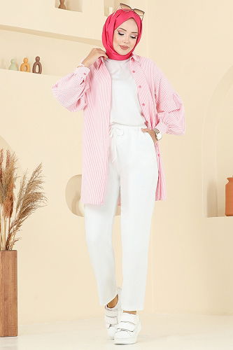 moda selvim بنطلون سكري 8109AB368 - Thumbnail