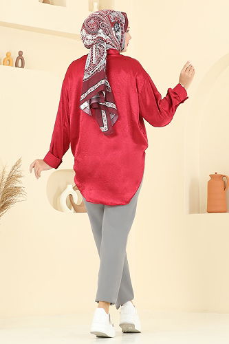 moda selvim Pants 8109AB368 Gray - Thumbnail