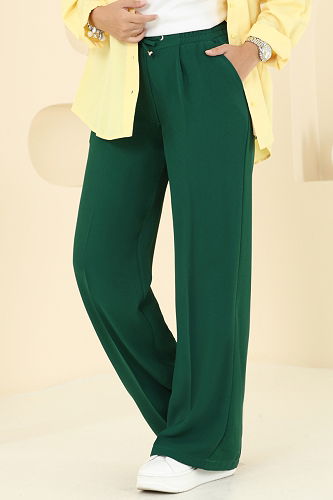 moda selvim Pants 8119AB368 Emerald - Thumbnail