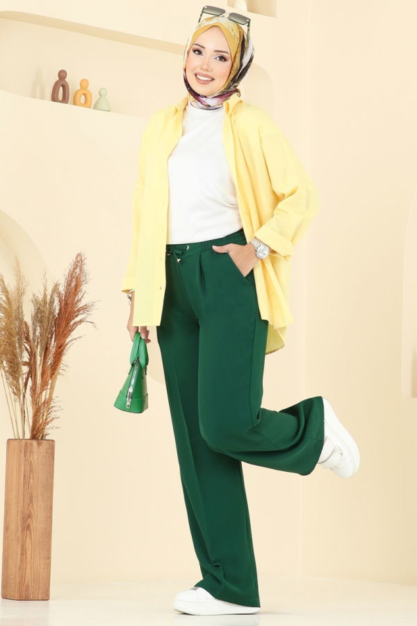 Modaselvim البنطلونات بنطلون زيتي 8119AB368