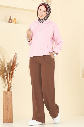 moda selvim Pants 8119AB368 Tan - Thumbnail
