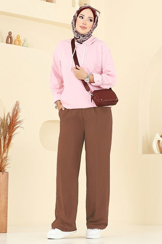 moda selvim Pants 8119AB368 Tan - Thumbnail