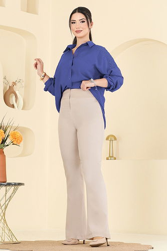 moda selvim Pants 8210AB368 Beige - Thumbnail