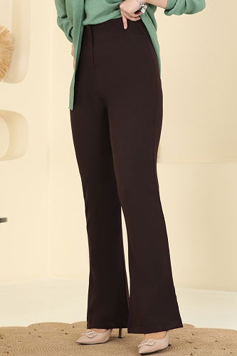 moda selvim Pants 8210AB368 Brown - Thumbnail