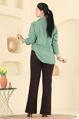 moda selvim Pants 8210AB368 Brown - Thumbnail