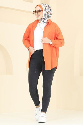 moda selvim بنطلون رمادي غامق 9001LD1070 - Thumbnail