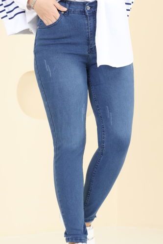 moda selvim Pants 9001LD1070 Denim - Thumbnail