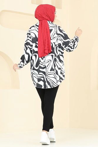 moda selvim بنطلون أسود 9002LD1070 - Thumbnail