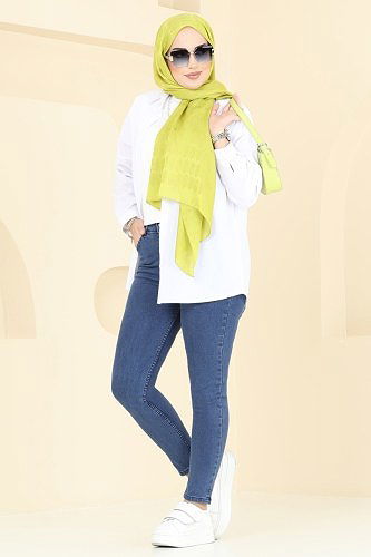 moda selvim Pants 9002LD1070 Denim - Thumbnail