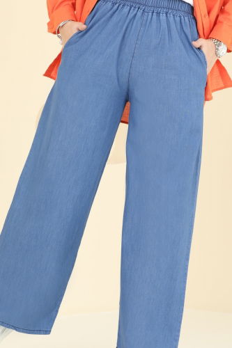 moda selvim Pants 9004LD1070 Light Denim - Thumbnail