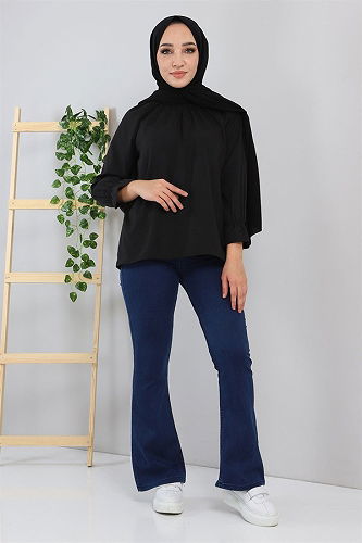 moda selvim Pants MİH6005-M Blue - Thumbnail