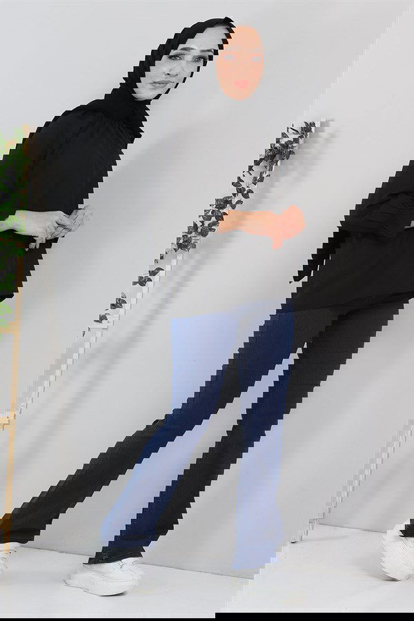 Modaselvim البنطلونات بنطلون أزرق MİH6005-M