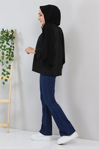 moda selvim بنطلون أزرق MİH6005-M - Thumbnail