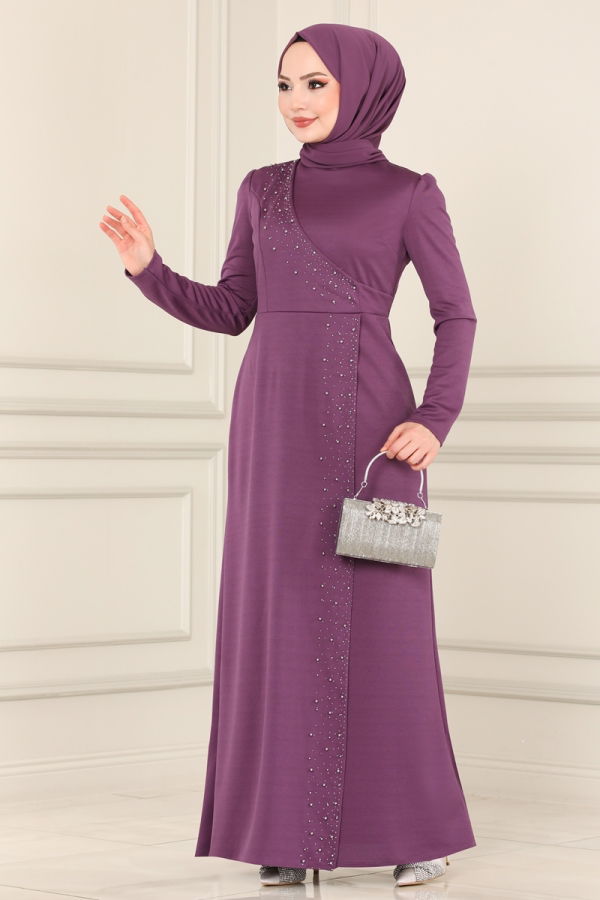 Dress ASM2459 Dark Lilac - 1