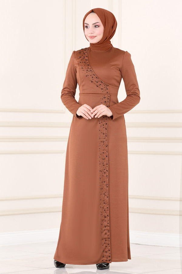 Dress ASM2459 Tan - 1