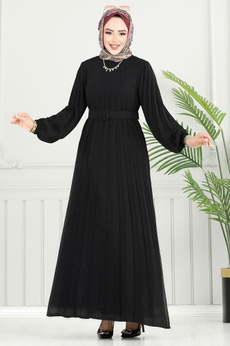 MRV M.S.Z. - Pile Detaylı Aerobin Elbise 2340MSZ1156-M Siyah