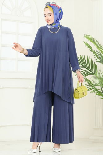 A.F. - Piliseli Sandy Takım 5005AF553 İndigo