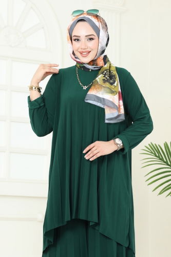 moda selvim Piliseli Sandy Takım 5005AF553 Zümrüt - Thumbnail