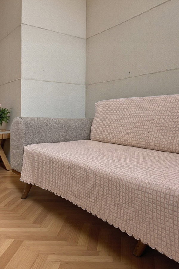 Modaselvim EV YAŞAM Pitikare Polarlı Koltuk Örtüsü 8518BLH1197 Krem