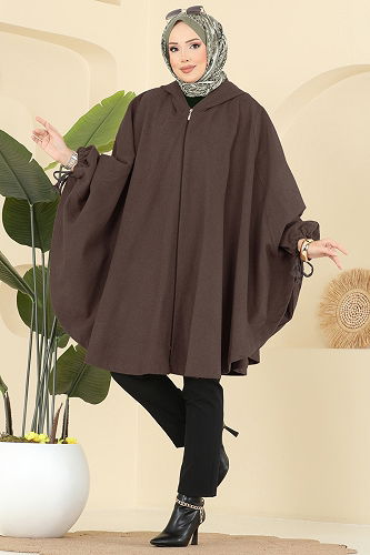 moda selvim كاب بني 0505ERK1158 - Thumbnail