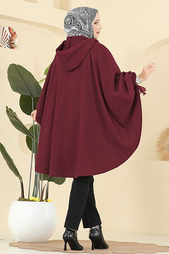 moda selvim كاب خمري 0505ERK1158 - Thumbnail