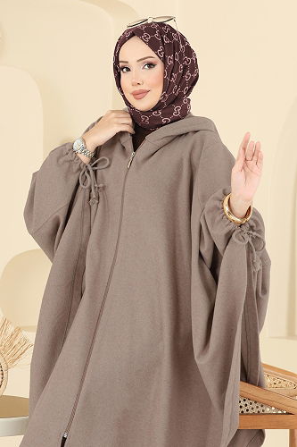 moda selvim كاب بيج غامق 0505ERK1158 - Thumbnail