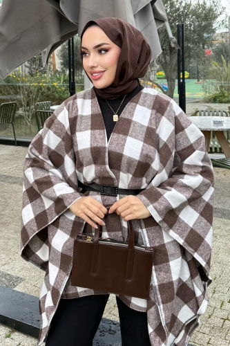 A.L.G.K. - Poncho 4701ALGK1170 Brown