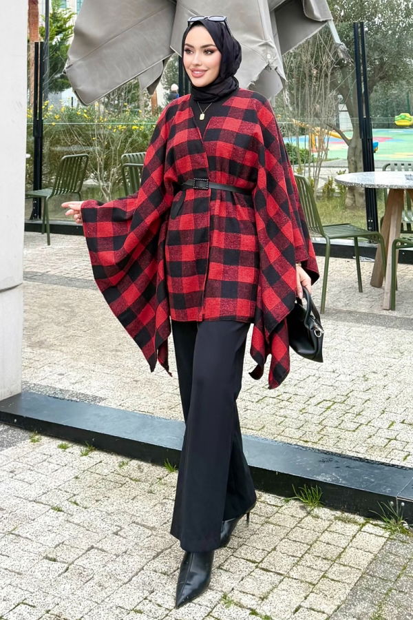 Modaselvim Poncho Poncho 4701ALGK1170 Red