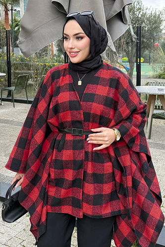 moda selvim كاب احمر 4701ALGK1170 - Thumbnail